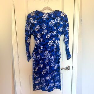 VINTAGE 1980’s Maggy London by Jeannene Booher 100% silk size 8